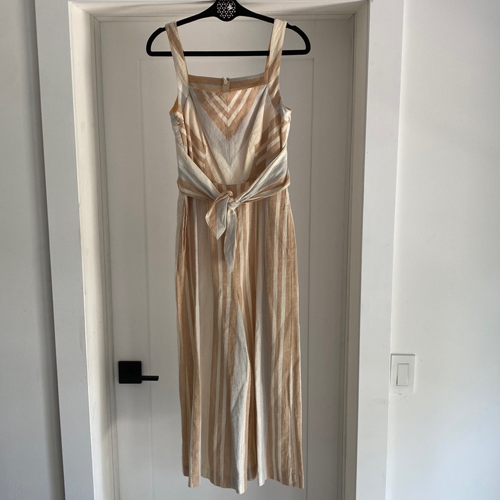 Anthropologie Savannah Striped Jumpsuit